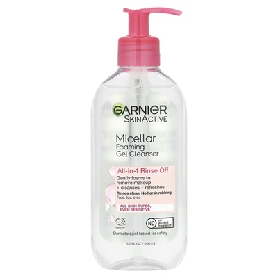 Micellar Foaming Gel Cleanser All In 1 Rinse Off 400 ml