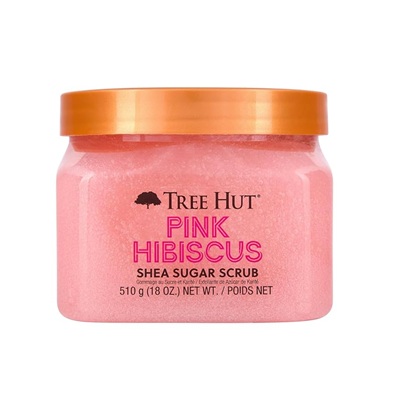 pink hibiscus shea sugar scrub 510 ml