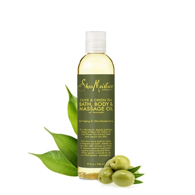 Olive & Green Tea Bath, Body & Massage Oil 236 ml